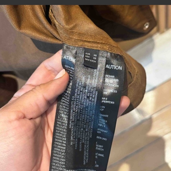 Massimo Dutti Brown Suede Leather Jacket - Picture 3 of 7